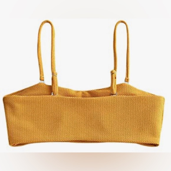 ZAFUL💫Bee Yellow Bandeau Bikini Top with Removable Straps - Picture 4 of 11